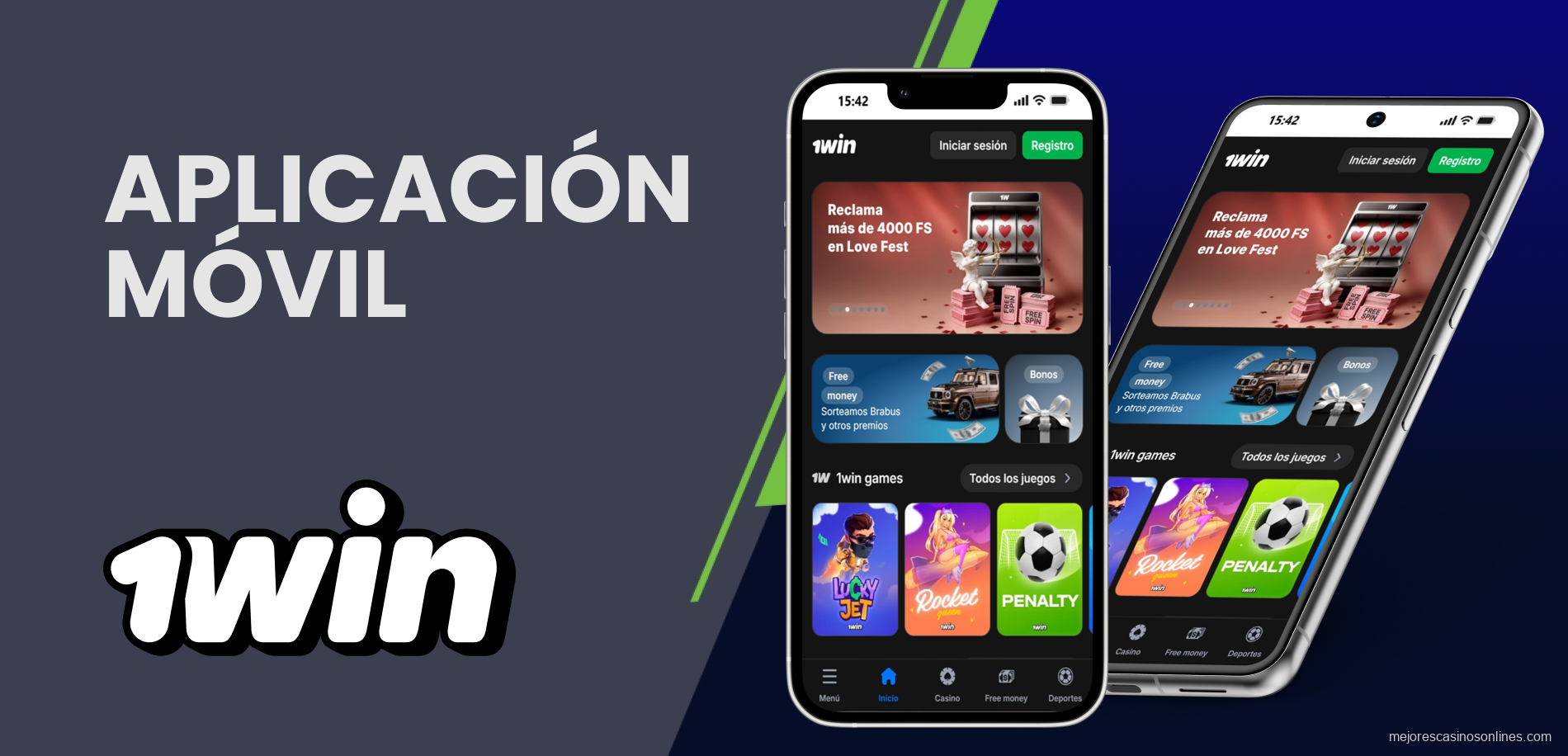 Plataforma adaptada para dispositivos móviles de 1win Argentina