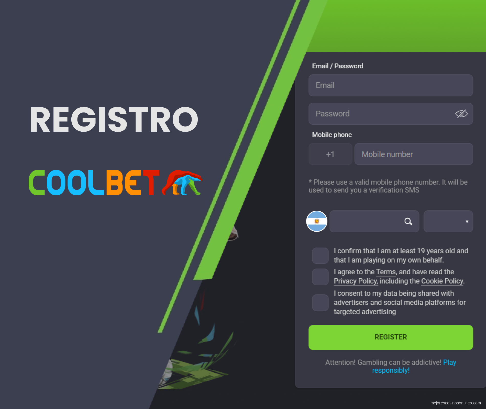 Guía rápida para abrir una cuenta en Coolbet desde Argentina
